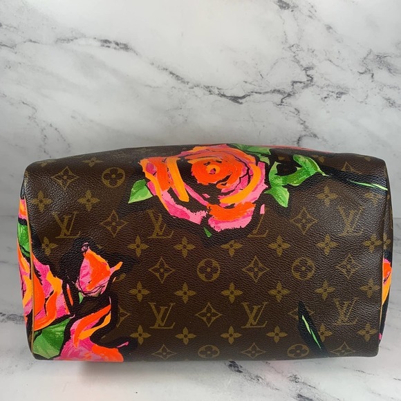Louis Vuitton Roses Speedy 30 Monogram bag Pink Floral Sprouse Limited Edition - Picture 8 of 16